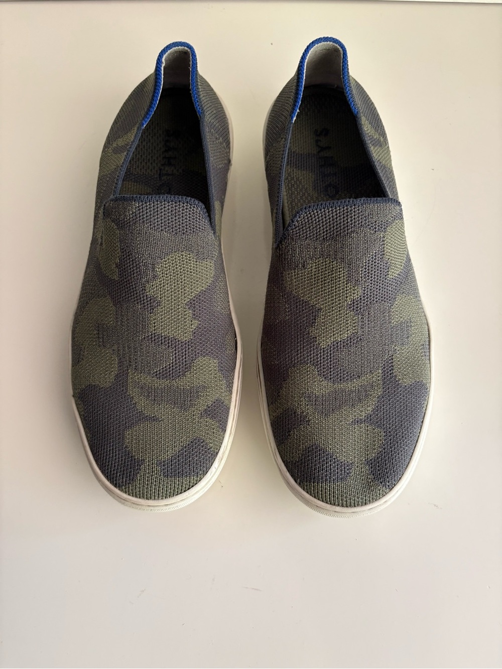 Rothy’s The Original Slip-On Sneaker Size 8.5 in forest camo